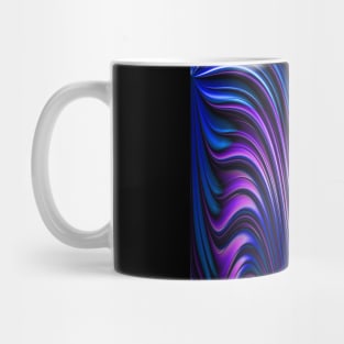 blue and purple flame Mug